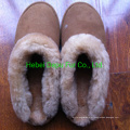 Ladies Fashion Beautiful Indoor Slippers with Sheepskin Material